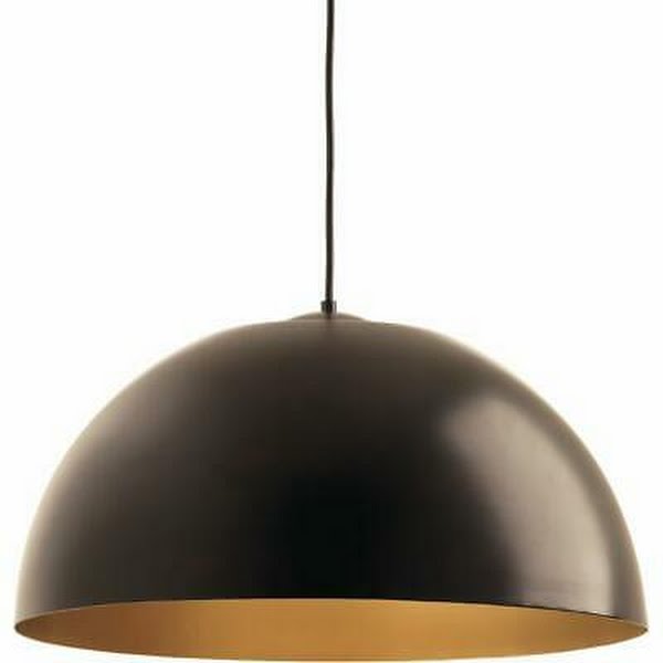 Progress Lighting P5342-LED Dome Single Light 22 Wide LED Pendant Antique Bronze by Vanessa Jane