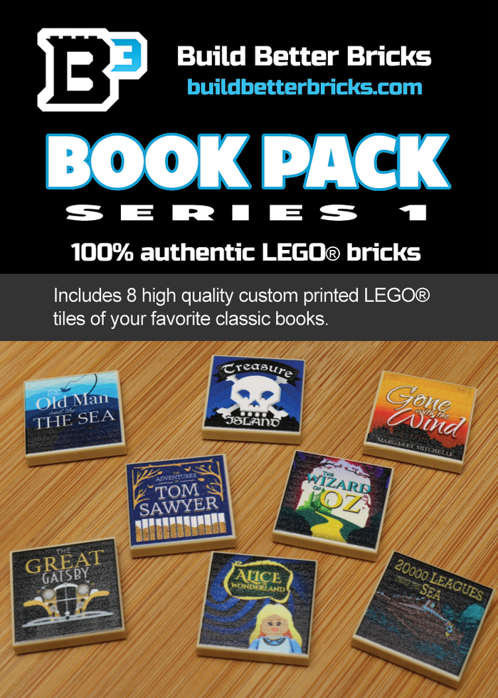 Classic Books Pack (Series 1) made using LEGO parts by B3 Customs