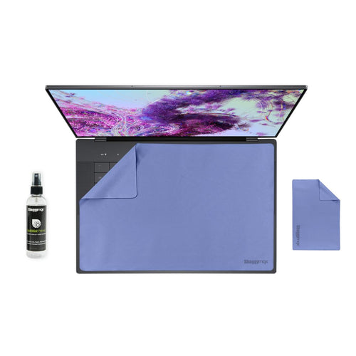 16" Laptop Screen Protector Keyboard Cover Microfiber & Cleaning Kit UnderWare Pac by ShaggyMax