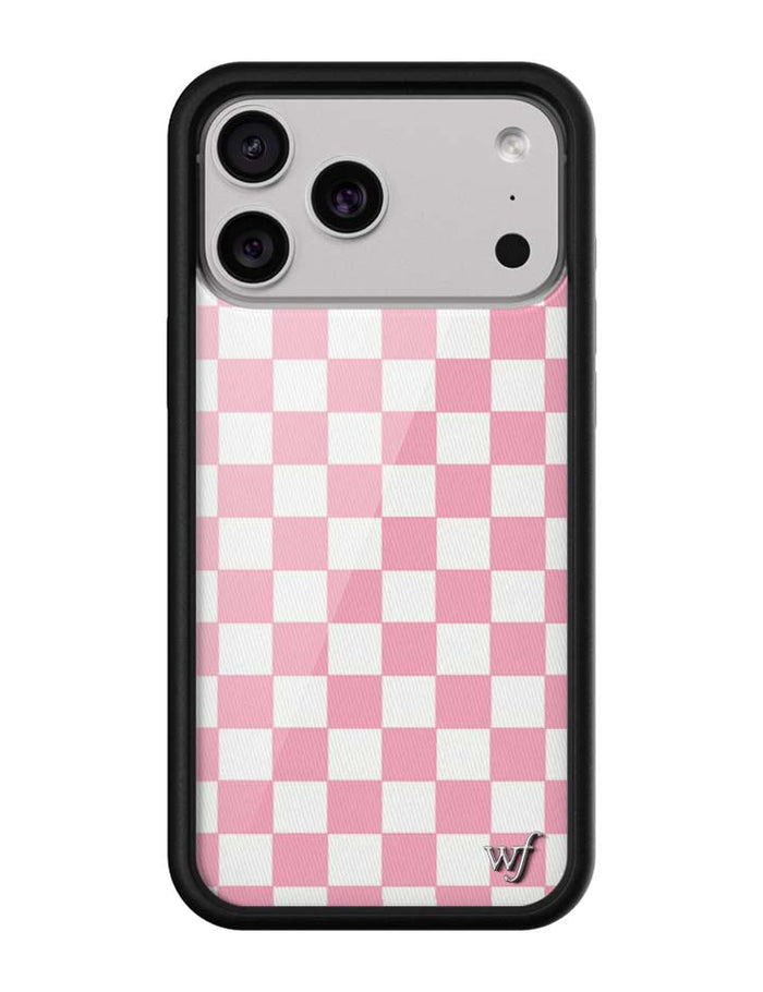 Checkers | Pink iPhone Case by Wildflower Cases