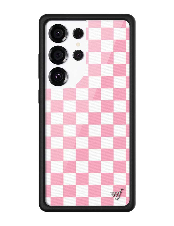 Checkers | Pink Samsung Galaxy Case by Wildflower Cases