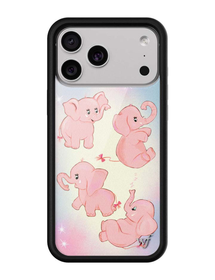 Pink Elephants iPhone Case by Wildflower Cases