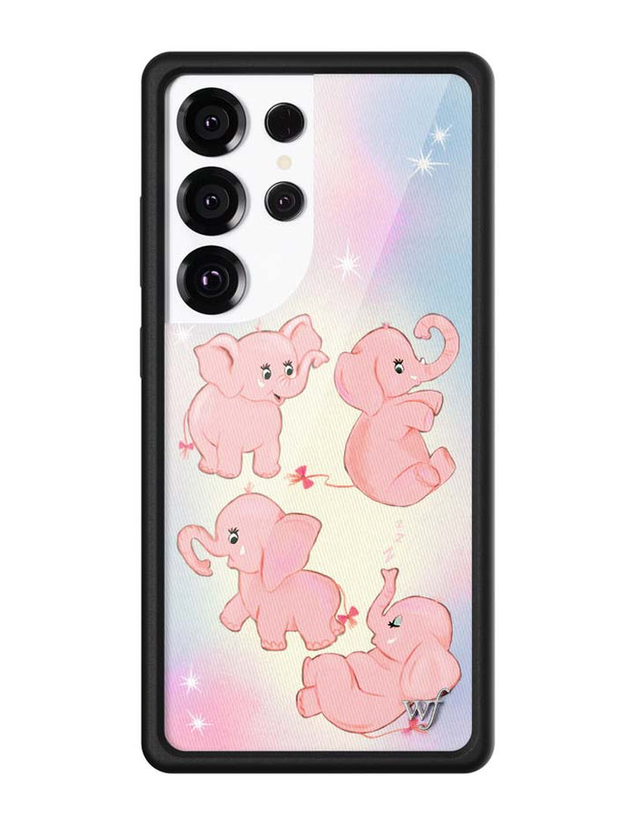 Pink Elephants Samsung Galaxy Case by Wildflower Cases