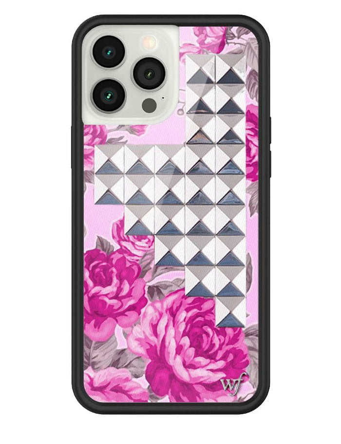 Pink Floral Stud iPhone Case by Wildflower Cases