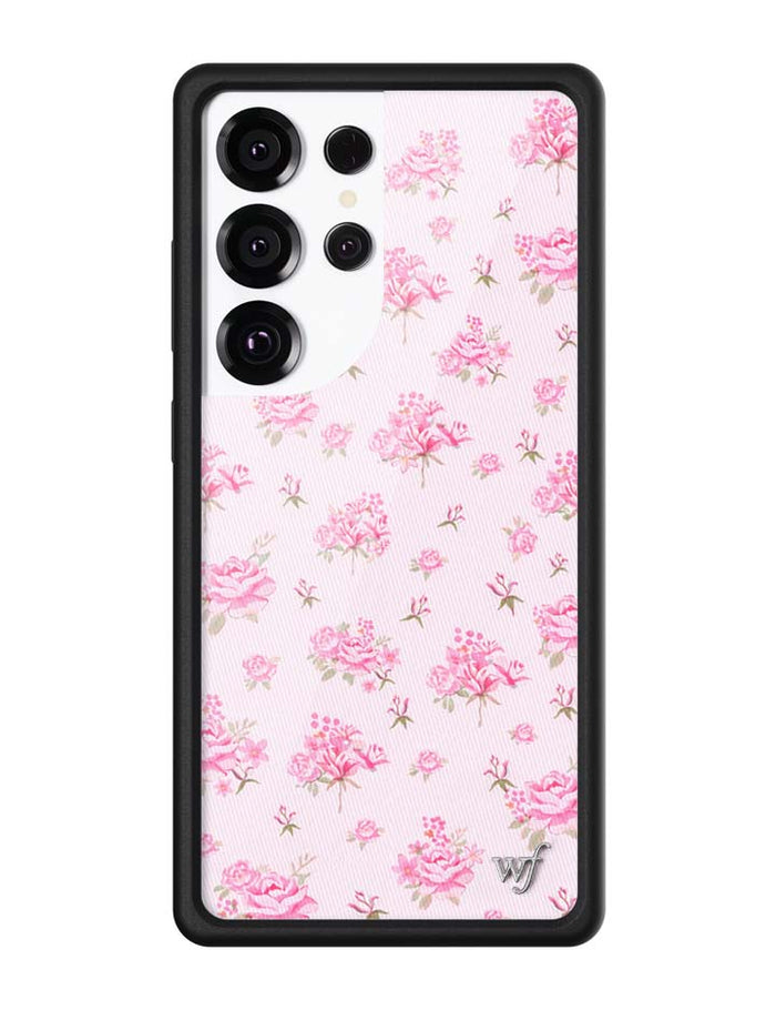 Forget Me Not Floral | Pink Samsung Galaxy Case by Wildflower Cases