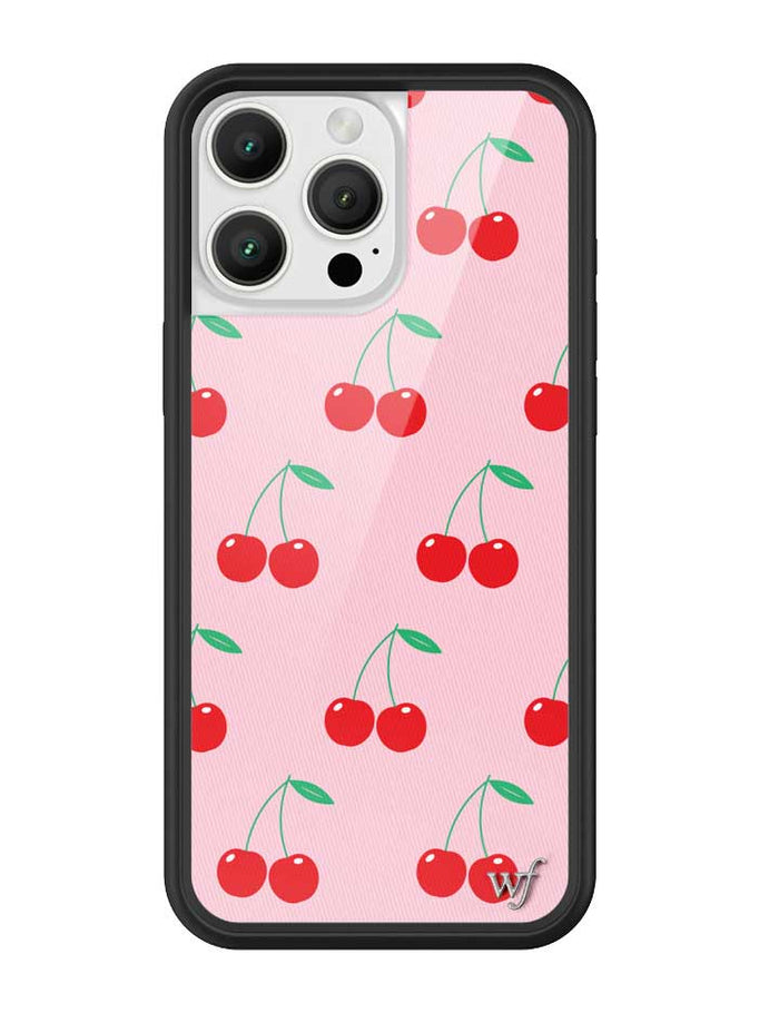 Pink Cherries iPhone Case by Wildflower Cases