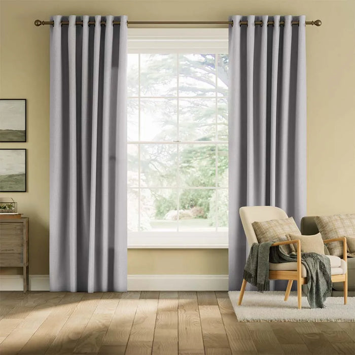Signature Caleb 50x 84-Inch Grommet Modern Farmhouse Panel in Grey by Vanessa Jane