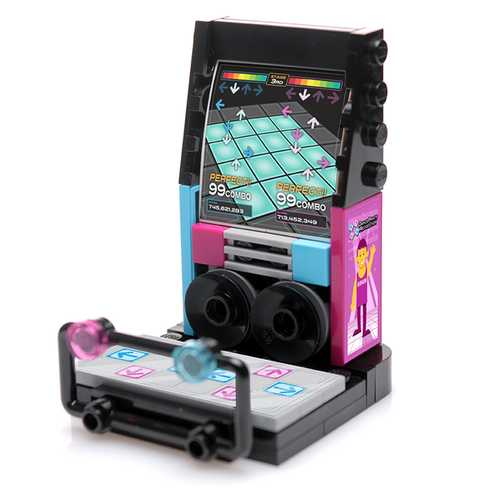 Arcade Dance Machine Minifig Building Set made using LEGO parts - B3 Customs by B3 Customs