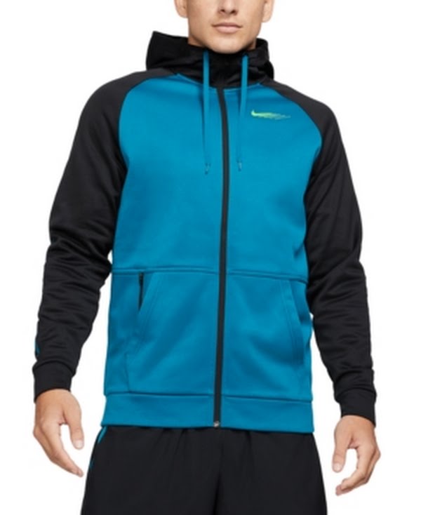 Nike Mens Therma Full Zip Hooded Sweatshirt Energy SC by Vanessa Jane