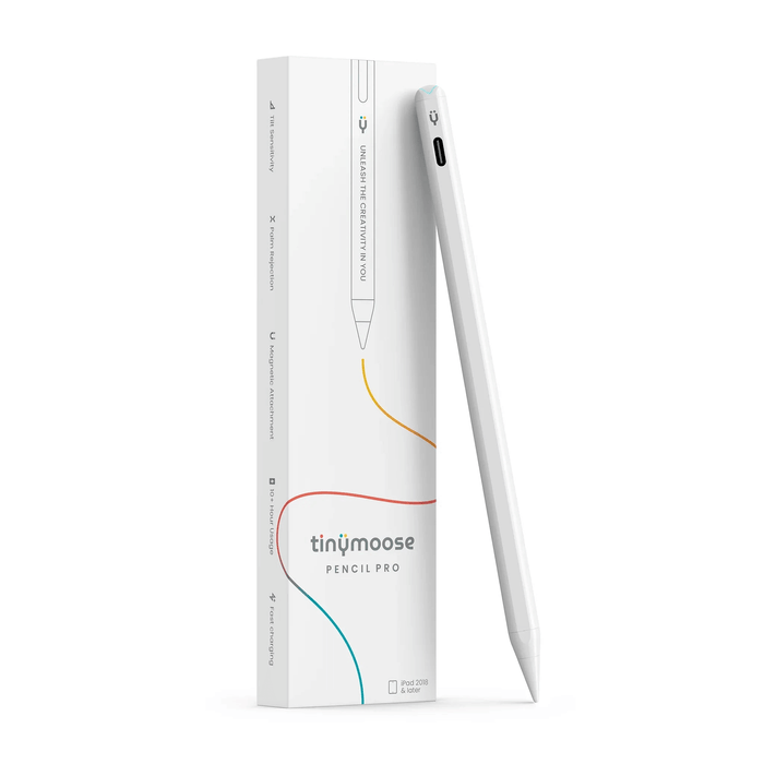 Pencil Pro - iPad Pen With USB-C Charging | Pearl White by Tinymoose USA