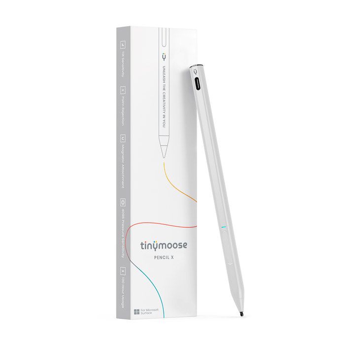 Pencil X – For Microsoft Surface Devices Supporting MPP Protocol - White by Tinymoose USA