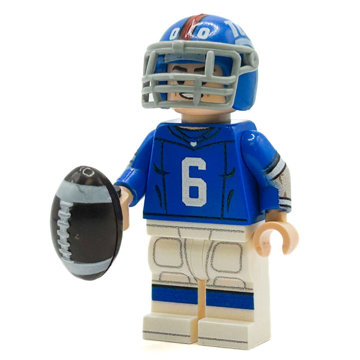 #6 QB NY Football Player Minifig by B3 Customs