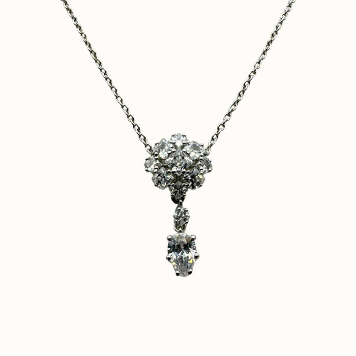 Nadri Tulle Small Pendant Necklace, 16 inches by Vanessa Jane