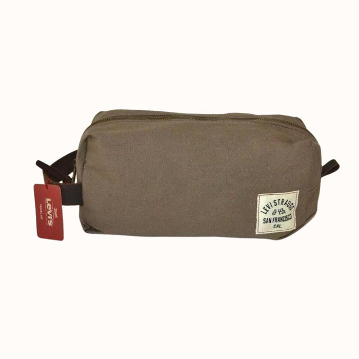 Levi's Travel Kit Toiletry Case Shaving Kit Carrying Strap Zippered Olive by Vanessa Jane