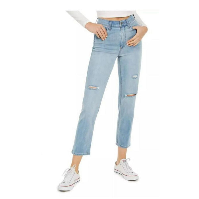 Celebrity Pink Juniors Ripped Slim Straight High Rise Jeans, Size 15/32 by Vanessa Jane