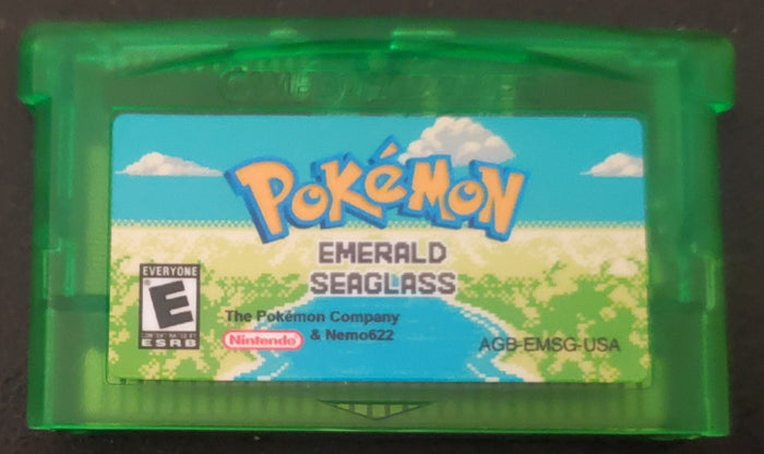 Pokemon Emerald Seaglass GBA Pokemon ROM Hack Video Game Boy Advance by VintageVideoGameStore