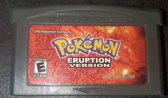 Pokemon Eruption GBA ROM Hack Video Game Custom Gameboy Advance by VintageVideoGameStore