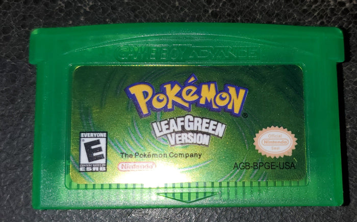 Pokemon LeafGreen GBA Video Game Nintendo Game Boy Advance by VintageVideoGameStore