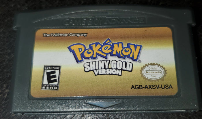 Pokemon ShinyGold GBA ROM Hack Video Game Custom Gameboy Advance by VintageVideoGameStore