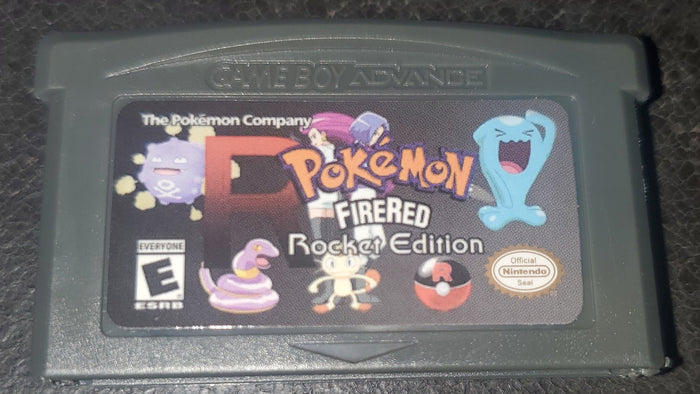 Pokemon FireRed Rocket GBA ROM Hack Video Game Cartridge Custom by VintageVideoGameStore