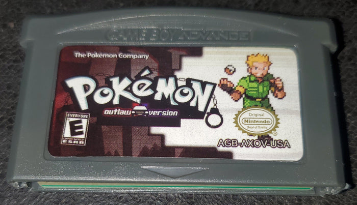 Pokemon Outlaw GBA ROM Hack Video Game Custom Gameboy Advance by VintageVideoGameStore