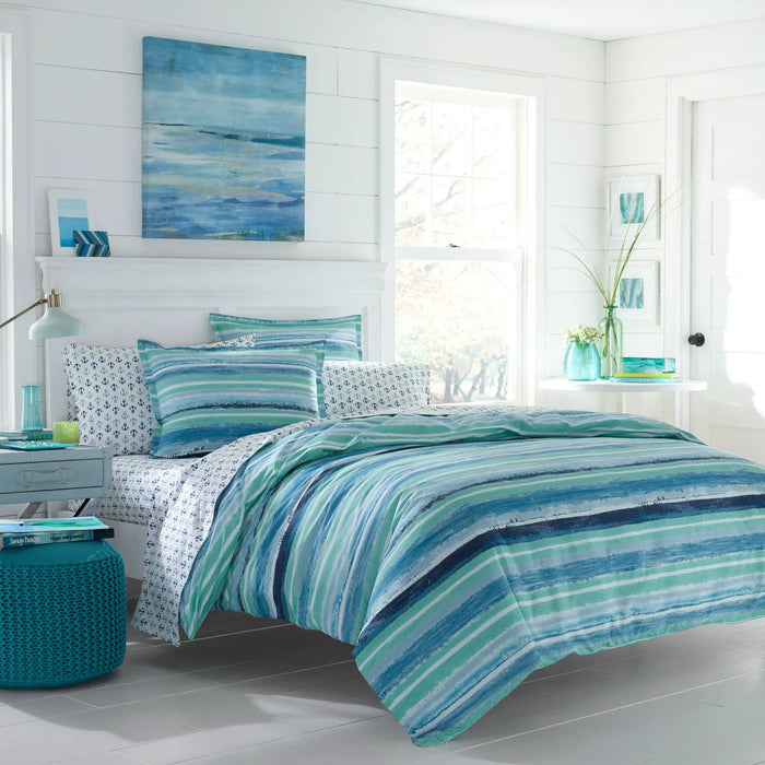 Poppy and Fritz Alex Bedding Collection Stripes Duvet Cover Set, Twin by Vanessa Jane