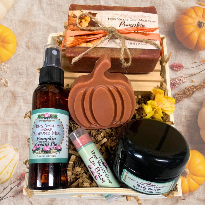 Handmade Goat Milk Soap + Body Butter & Perfume | Pumpkin Patch Gift Crate