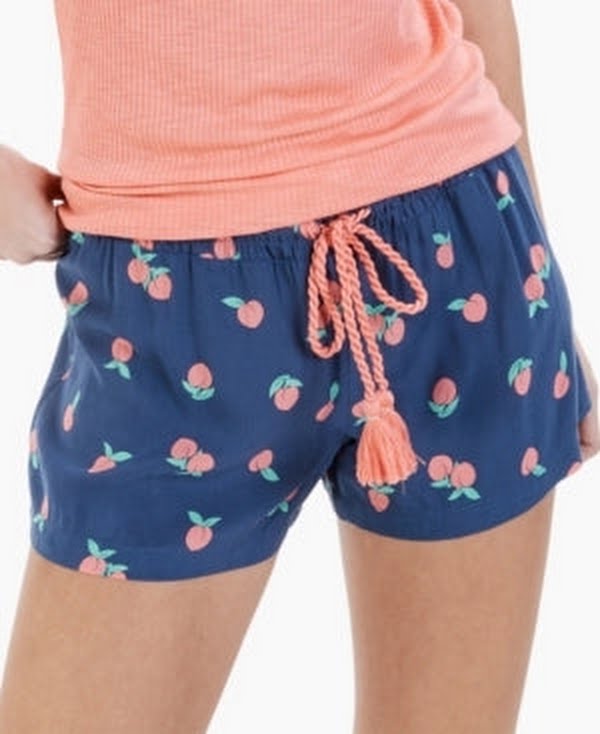 Jenni Printed Woven Pajama Shorts by Vanessa Jane