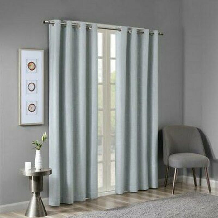SunSmart Maya 50″ x 84″ Printed Heathered Blackout Window Panel by Vanessa Jane