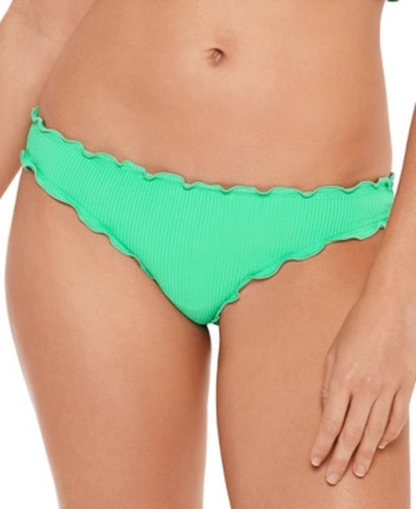 Salt + Cove Stretch Limited Coverage Bikini Ruffled Shirred Pucker up Hipster by Vanessa Jane