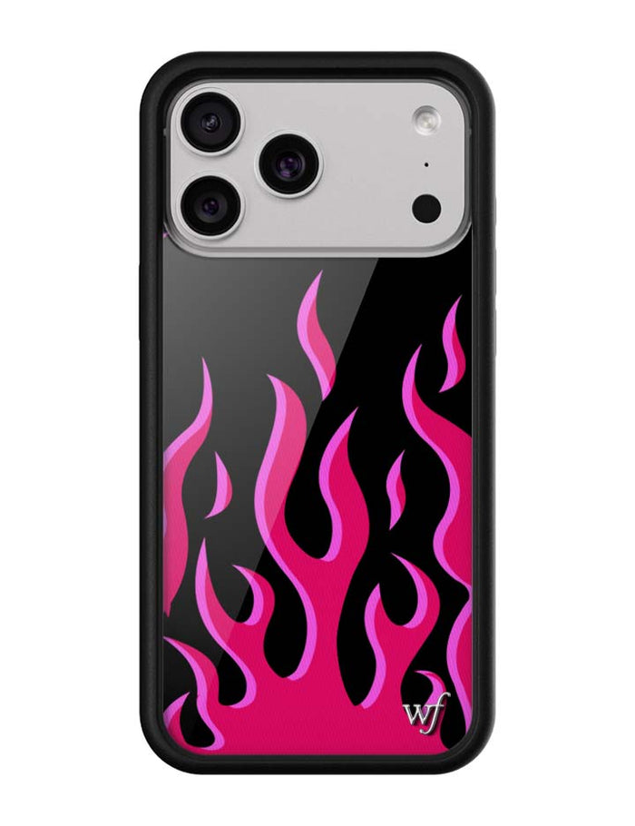 Flames | Black & Red iPhone Case by Wildflower Cases