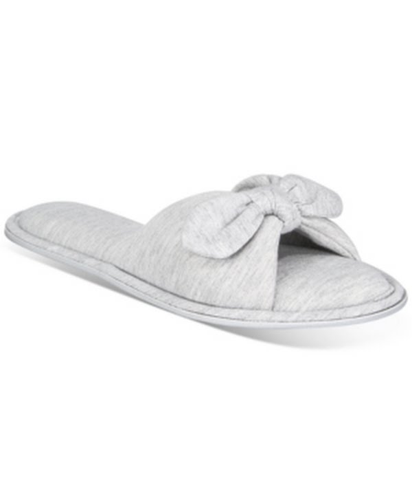 Charter Club Womens Open-Toe Knot Slippers by Vanessa Jane
