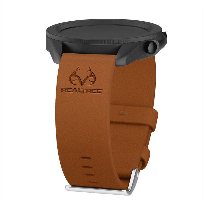 Realtree Leather Watchband for Samsung, Garmin, Fossil, and More for Samsung, Garmin, Fossil, and More by Affinity Bands