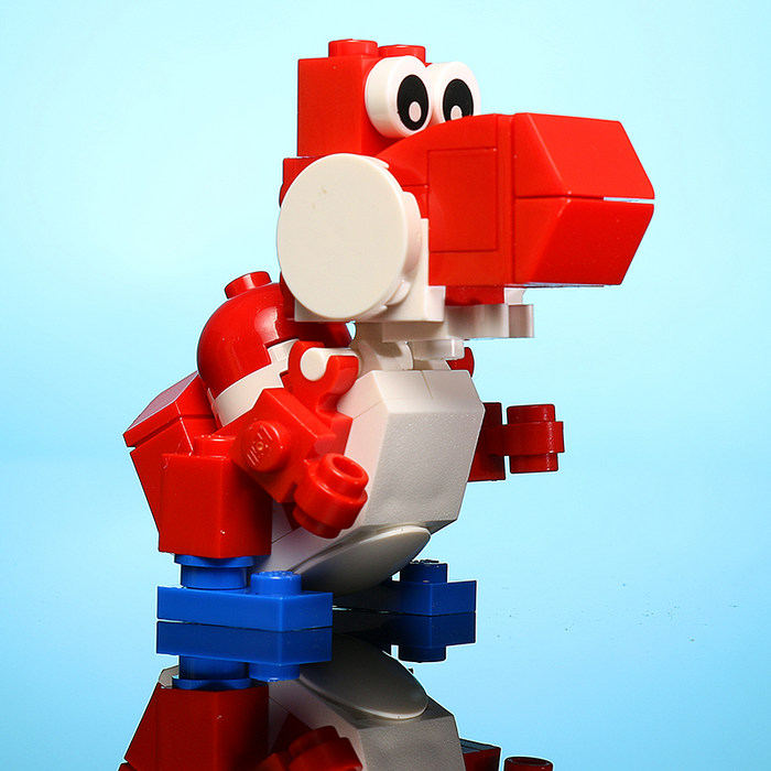 Friendly Red Dino - Custom Set made using LEGO parts by B3 Customs