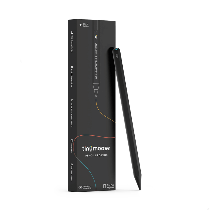 Pencil Pro Plus - iPad Pen with Wireless Charging – Midnight Black by Tinymoose USA