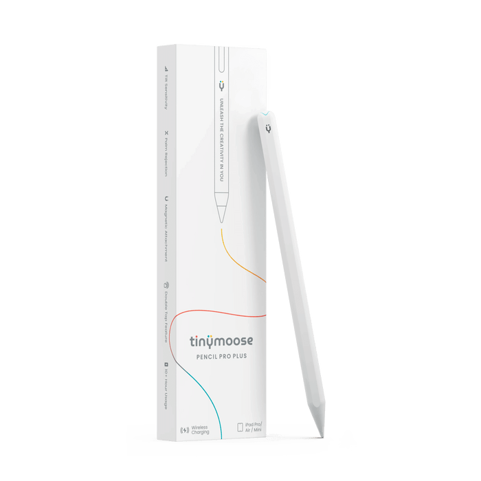 Pencil Pro Plus - iPad Pen with Wireless Charging – Alpine White by Tinymoose USA