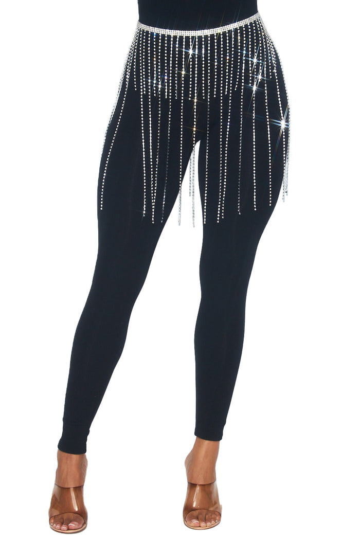 Hanging Crystal Belt by The House of Stylez