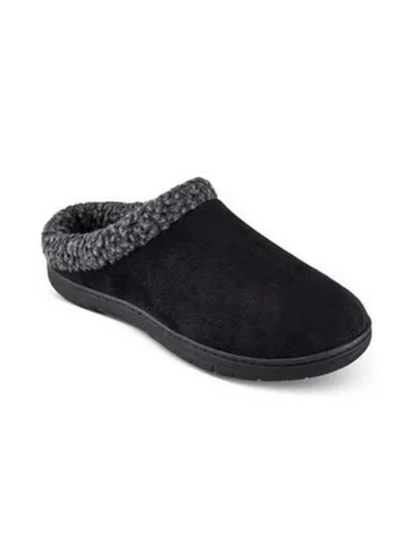 32 Degrees Mens Roll Collar W/Sherpa Clog Comfort Slippers by Vanessa Jane