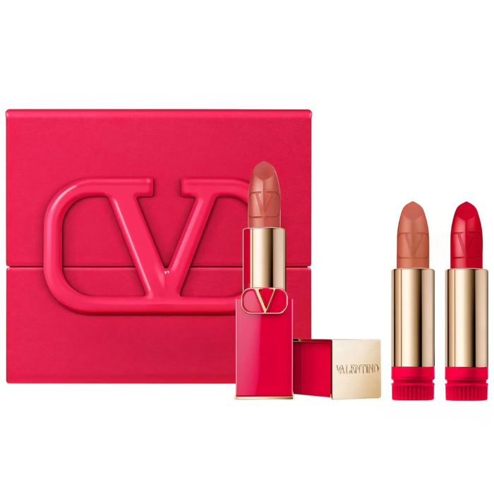 Rosso Valentino Couture Lipstick Set by Nava Beauty
