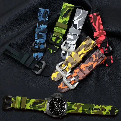 Samsung Galaxy Watch Silicone Band - Soft Waterproof Camo by BandsCo Straps