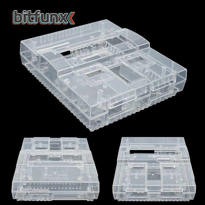 Super Nintendo Replacement Console Shell Housing SNES Clear Translucent by VintageVideoGameStore