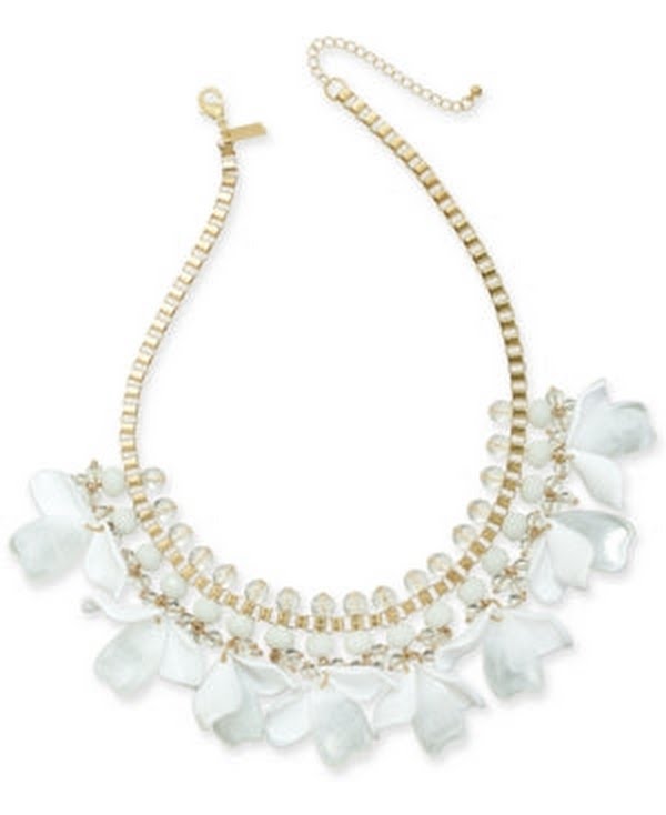 International Concepts Gold-Tone Petal Shaky Statement Necklace by Vanessa Jane