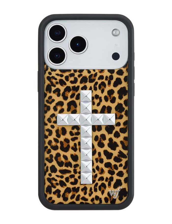Stud Cross Meow iPhone Case by Wildflower Cases