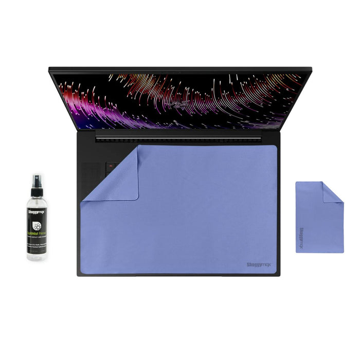 17.3" Laptop Screen Protector Keyboard Cover Microfiber & Cleaning Kit UnderWare Pac by ShaggyMax