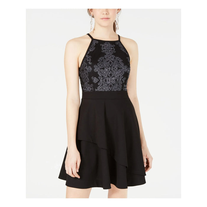 Speechless Juniors Embellished Fit and Flare Dress, Size 7 by Vanessa Jane