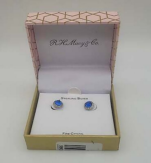 Giani Bernini Fine Crystal Round Halo Stud Earrings in Sterling Silver by Vanessa Jane
