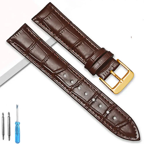 Samsung Galaxy Watch Leather Band - Classic and Elegant by BandsCo Straps