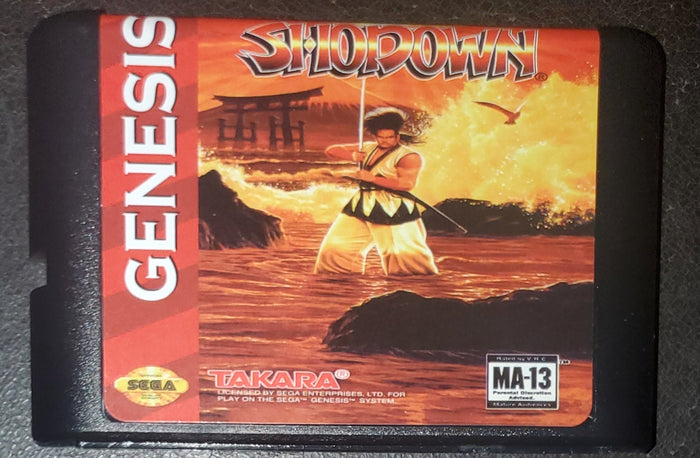 Samurai Shodown Sega Genesis Mega Drive Video Game Cartridge 1994 by VintageVideoGameStore
