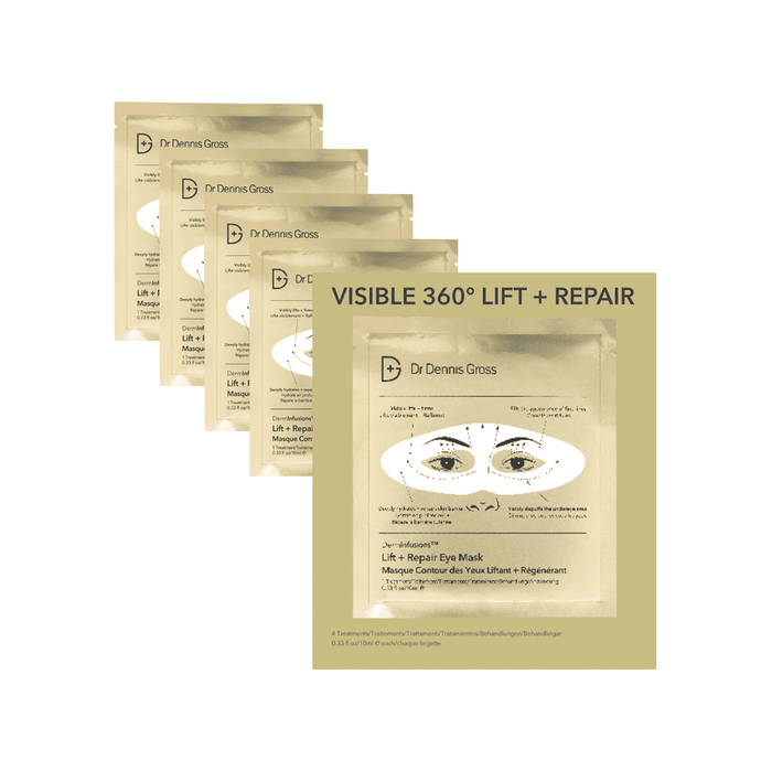 Dr. Dennis Gross DermInfusions™ Lift + Repair Eye Mask 4 PK by Nava Beauty