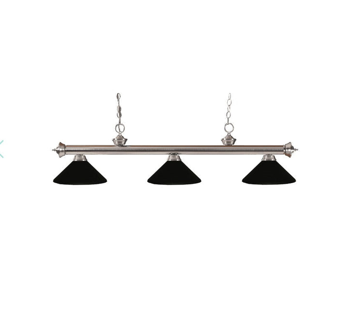 Z-Lite 100703-m Riviera Indoor Lighting, Brushed Nickel and Matte Black by Vanessa Jane